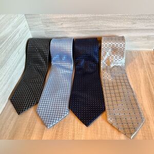 Donald J. Trump Signature Collection Silk Tie Lot of 4 – Patterned Neckties